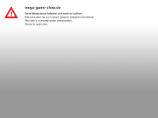 Screenshot der Domain mega-game-shop.de