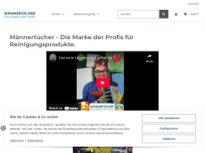Screenshot der Domain mikrofasershop.de