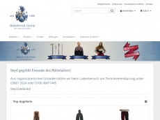 Screenshot der Domain mittelalter-blaudruck.de