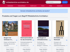 Screenshot der Domain mittelalterliche-architektur.de