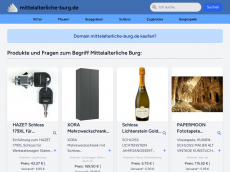 Screenshot der Domain mittelalterliche-burg.de