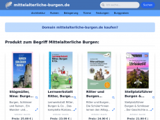 Screenshot der Domain mittelalterliche-burgen.de