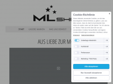 Screenshot der Domain mlshop.de