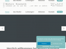 Screenshot der Domain mohorn-wellness.de