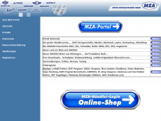 Screenshot der Domain mza-vertrieb.de
