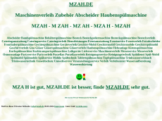 Screenshot der Domain mzah.de