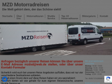 Screenshot der Domain mzd-motorradreisen.de