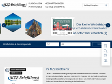 Screenshot der Domain mzz-briefdienst.de