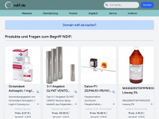 Screenshot der Domain ndif.de