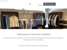Screenshot der Domain nineteen87.de