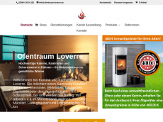 Screenshot der Domain ofentraum-loverre.de