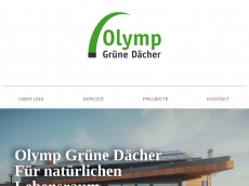 Screenshot der Domain olymp-gruene-daecher.de