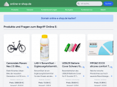 Screenshot der Domain online-e-shop.de