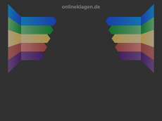 Screenshot der Domain onlineklagen.de