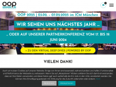 Screenshot der Domain oop-conference.de