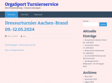 Screenshot von orgasport.de