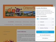 Screenshot von ortererschule.de
