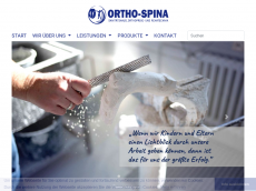 Screenshot der Domain ortho-spina.de