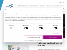 Screenshot der Domain pertec.de