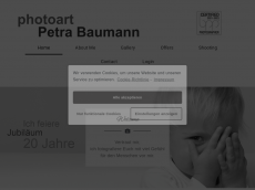 Screenshot der Domain photoart-baumann.de