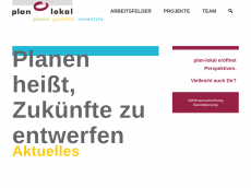 Screenshot der Domain planlokal.de