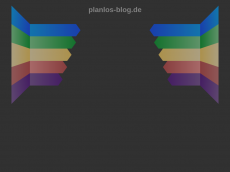 Screenshot der Domain planlos-blog.de