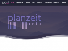 Screenshot der Domain planzeit-media.de