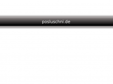 Screenshot der Domain posluschni.de