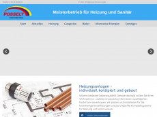 Screenshot der Domain posselt-heizung.de