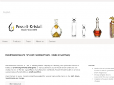 Screenshot der Domain posselt-kristall.com