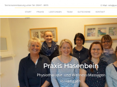 Screenshot der Domain praxishasenbein.de