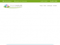 Screenshot der Domain praxishasler.de