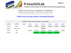 Screenshot der Domain ptouch24.de