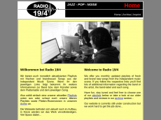 Screenshot der Domain radio19-4.de