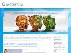 Screenshot der Domain regensburger-aerztenetz.de