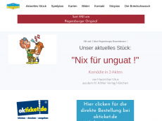 Screenshot der Domain regensburger-bauerntheater.de