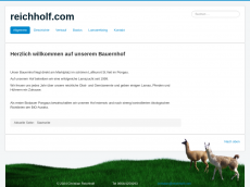 Screenshot der Domain reichholf.com