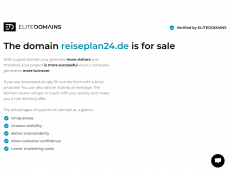 Screenshot der Domain reiseplan24.de