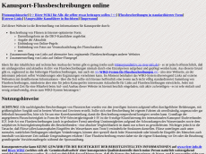 Screenshot der Domain river-info.de