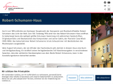 Screenshot der Domain robert-schumann-haus.de