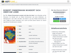 Screenshot der Domain robert-zimmermann-derfilm.de