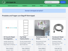 Screenshot der Domain rohrnippel.de