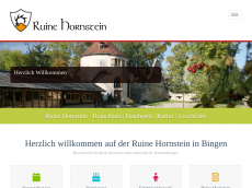 Screenshot der Domain ruine-hornstein.de