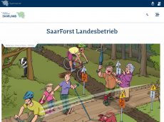 Screenshot der Domain saarforst-saarland.de