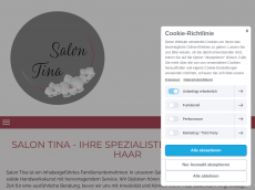Screenshot der Domain salon-tina.de
