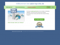 Screenshot der Domain salon-top-chic.de