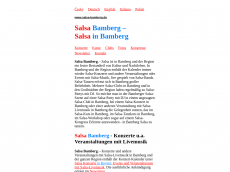 Screenshot der Domain salsa-bamberg.de