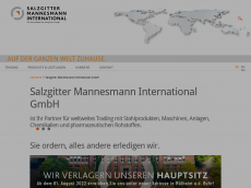 Screenshot der Domain salzgitter-mannesmann-international.de