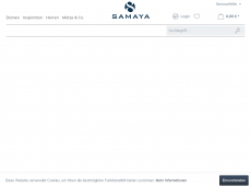 Screenshot der Domain samaya.de