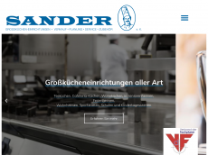 Screenshot der Domain sandergmbh.de